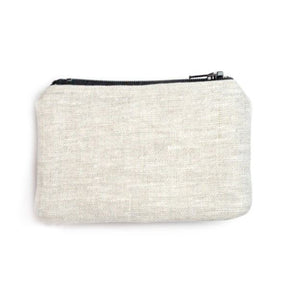 Dot Blockprint Linen Coin Purse