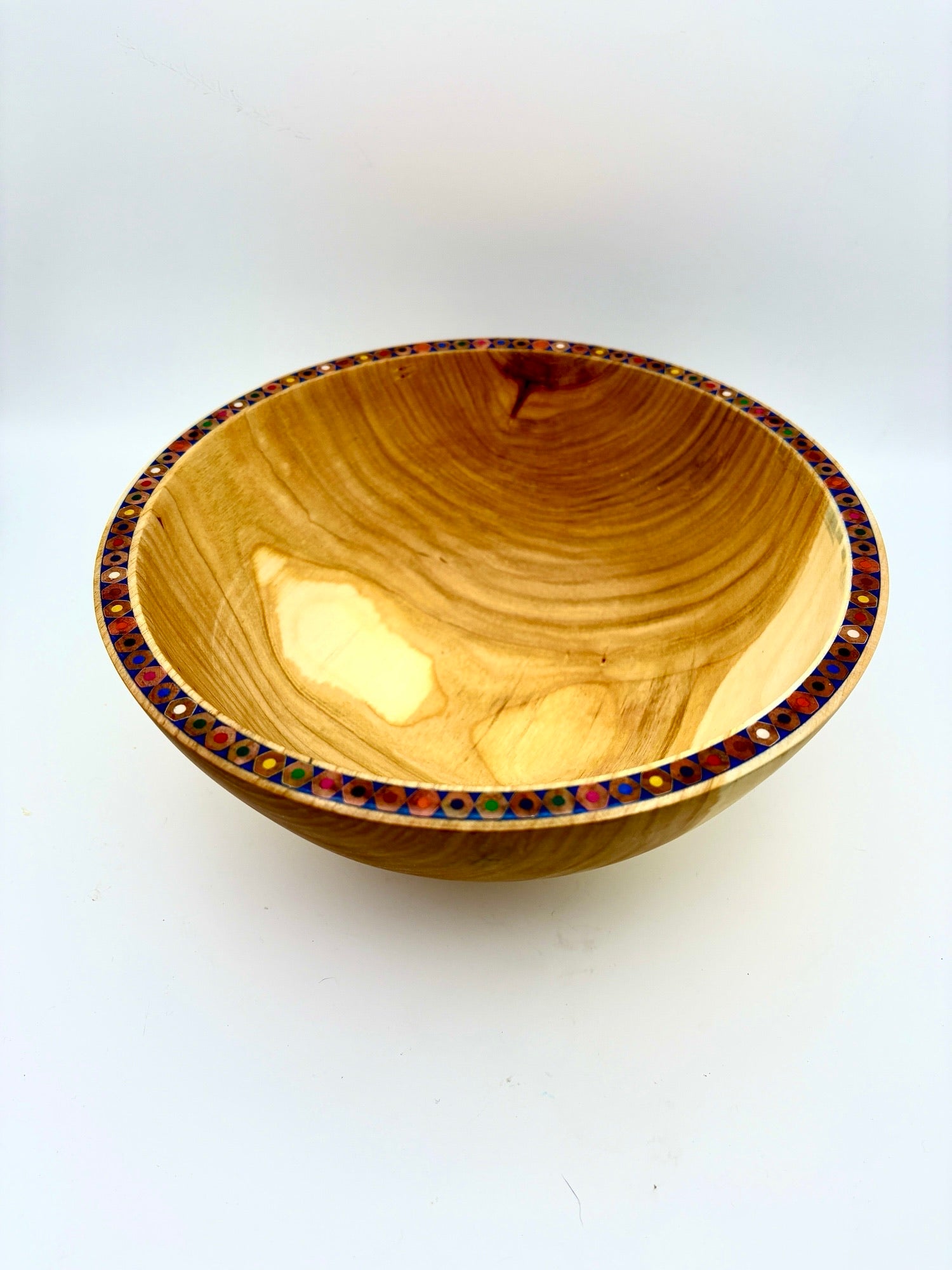 9" Colored Pencil Cherry Bowl