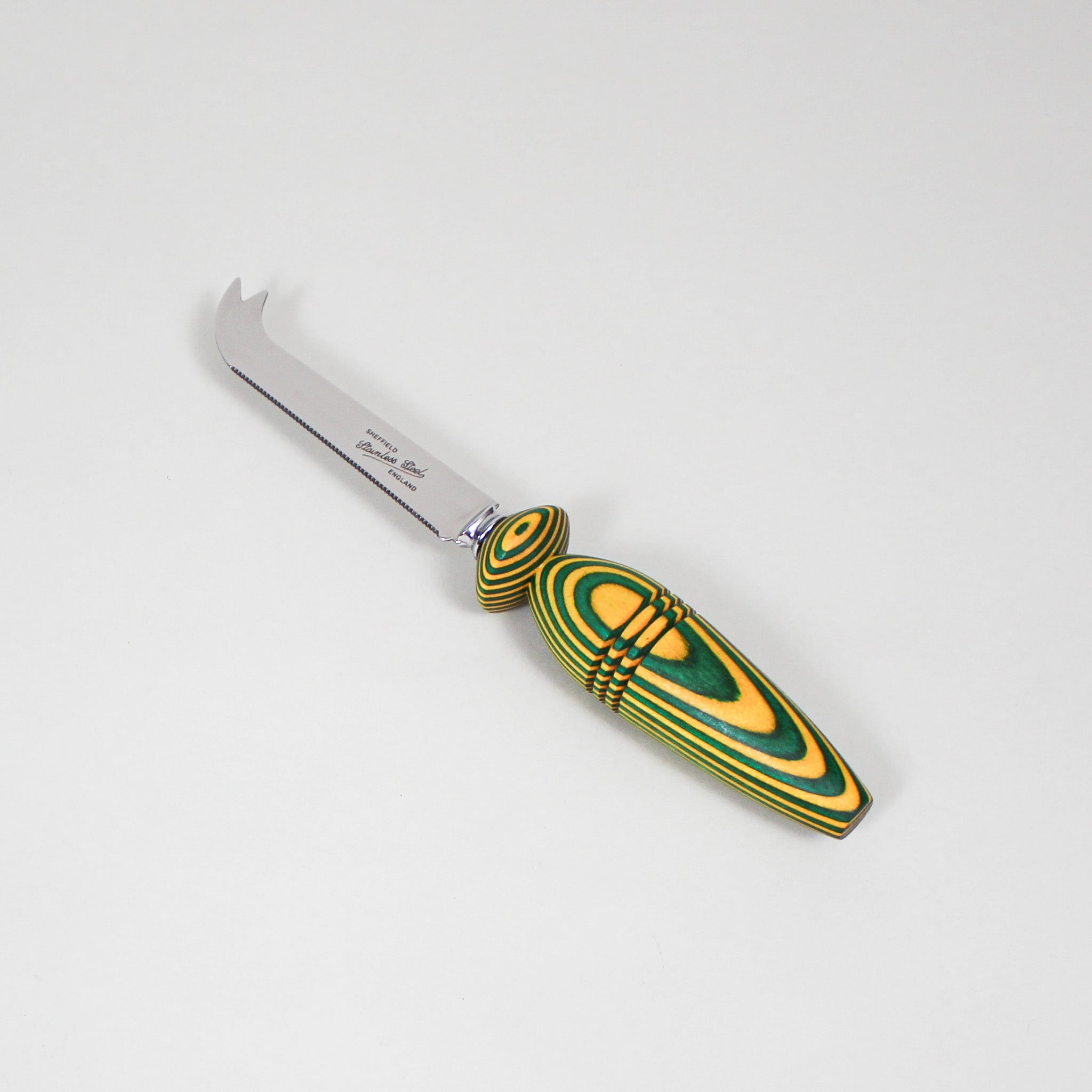Ribbed Handle Cheese Knife