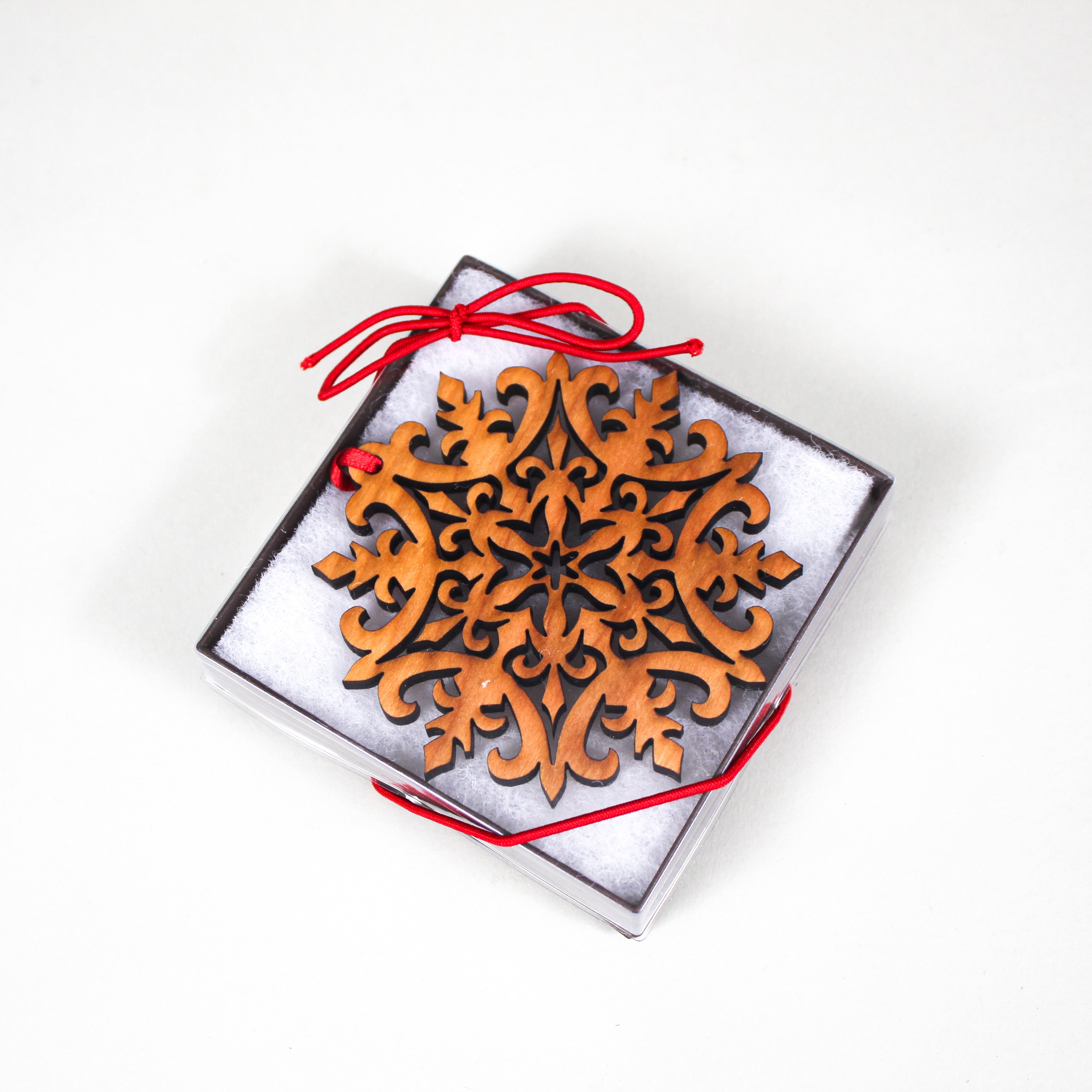 Fleur de Lis Snowflake Ornament