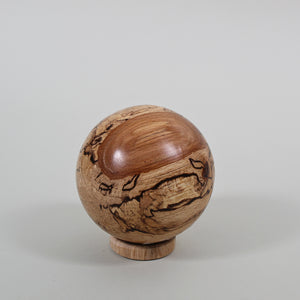 4" Spalted Maple Sphere