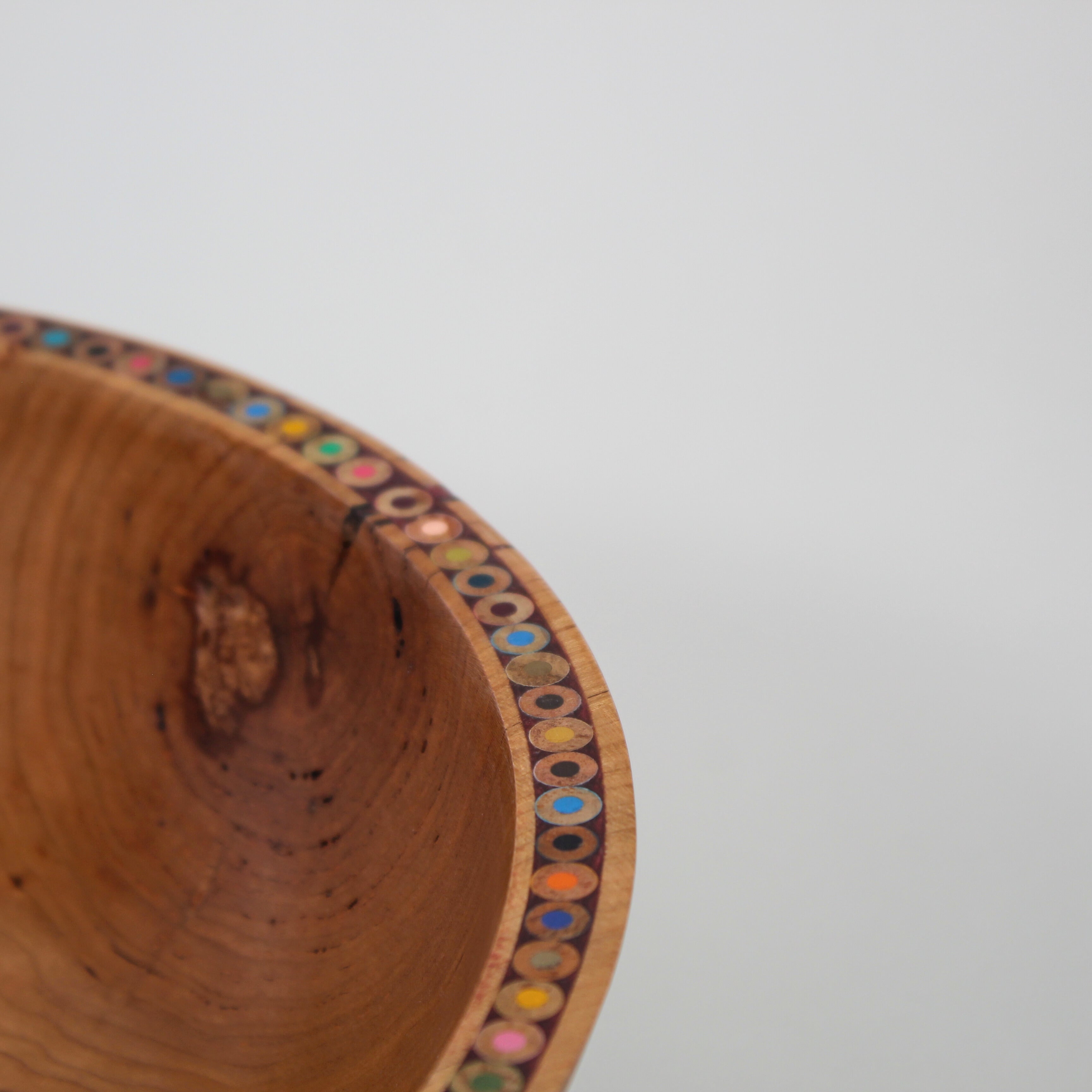 10.75" Colored Pencil Cherry Bowl