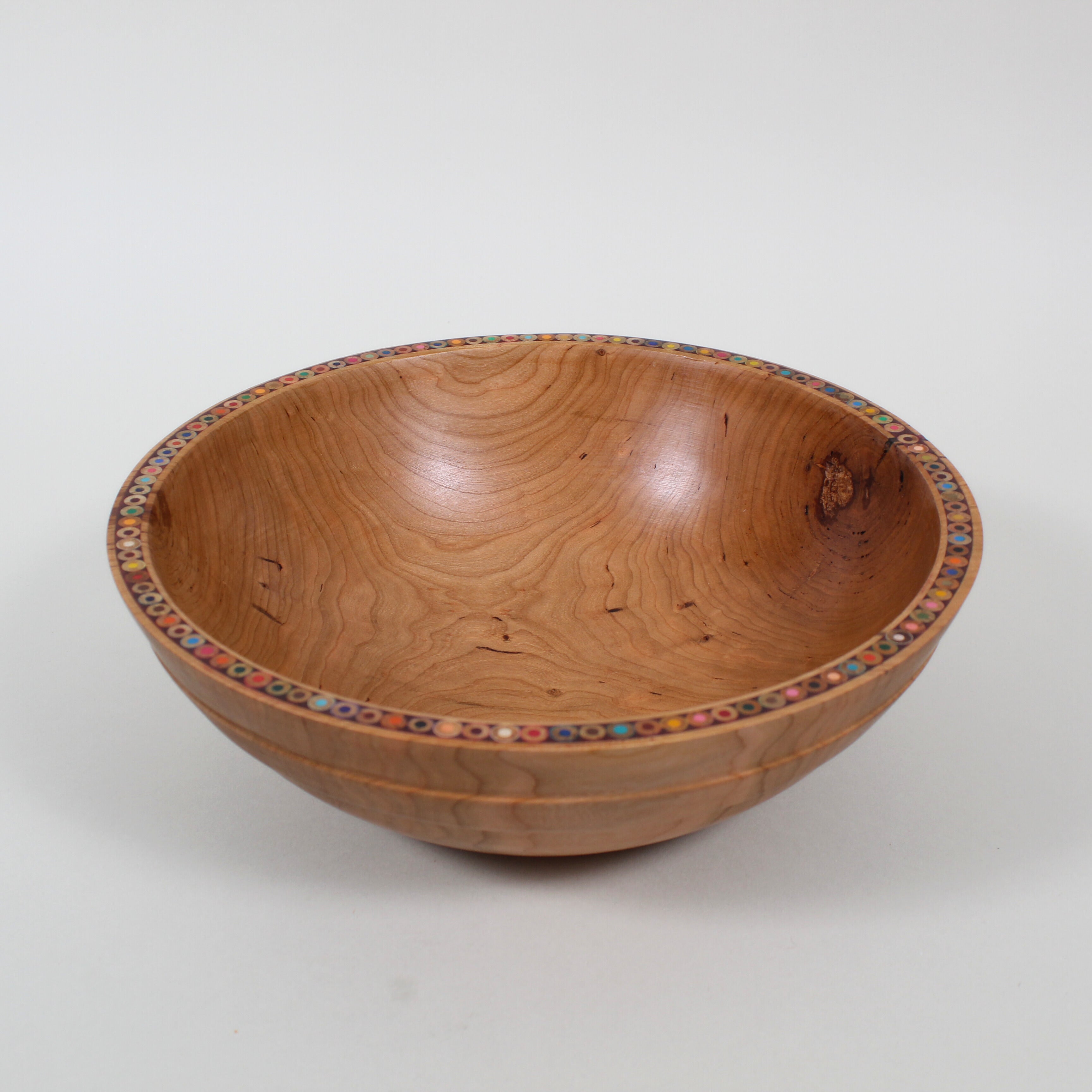 10.75" Colored Pencil Cherry Bowl