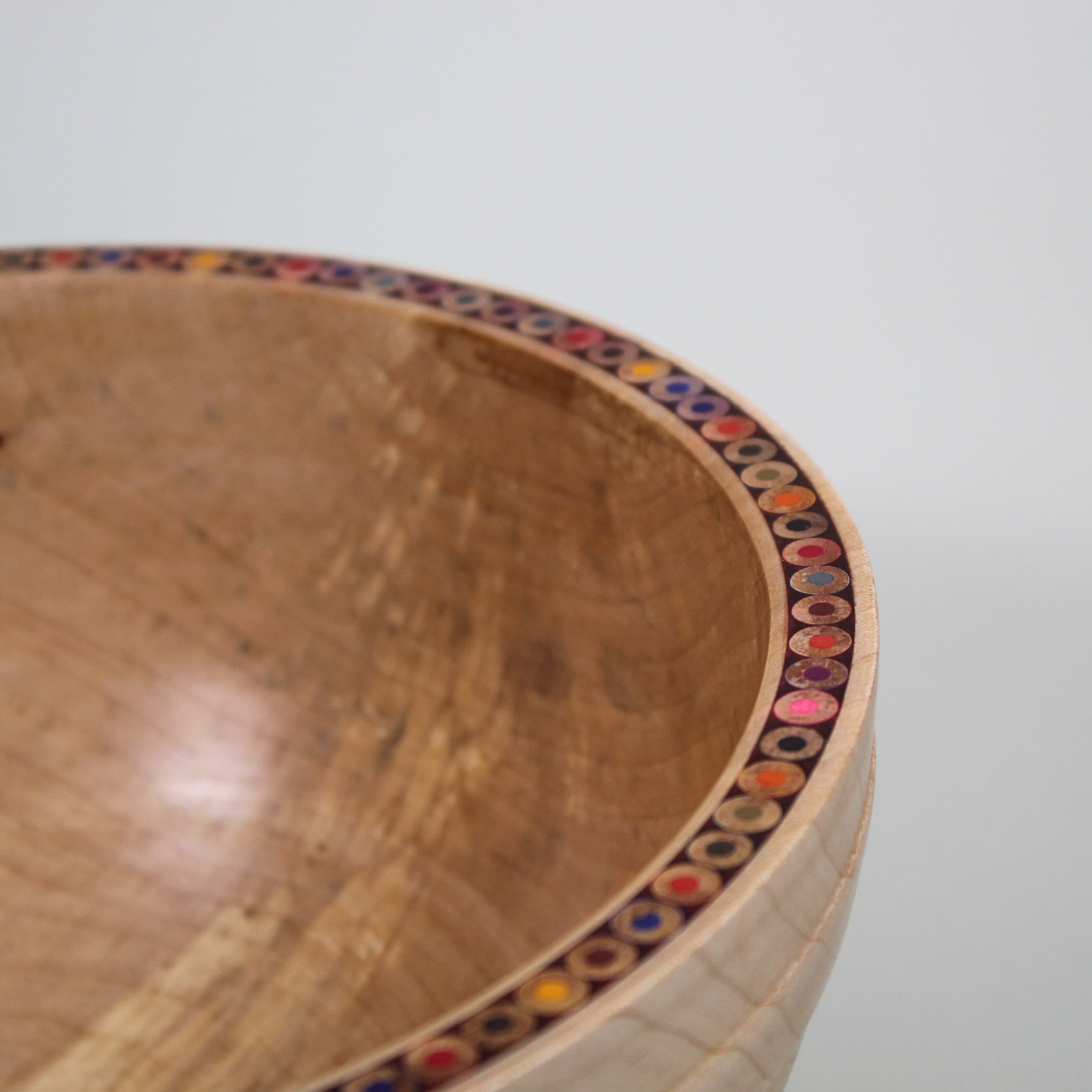 10" Colored Pencil Maple Bowl