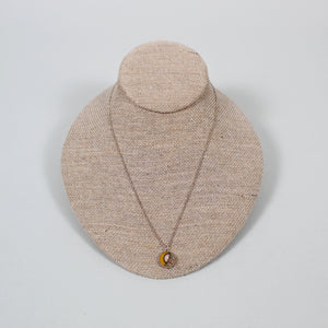 Yellow Semi-Circle Rays Necklace