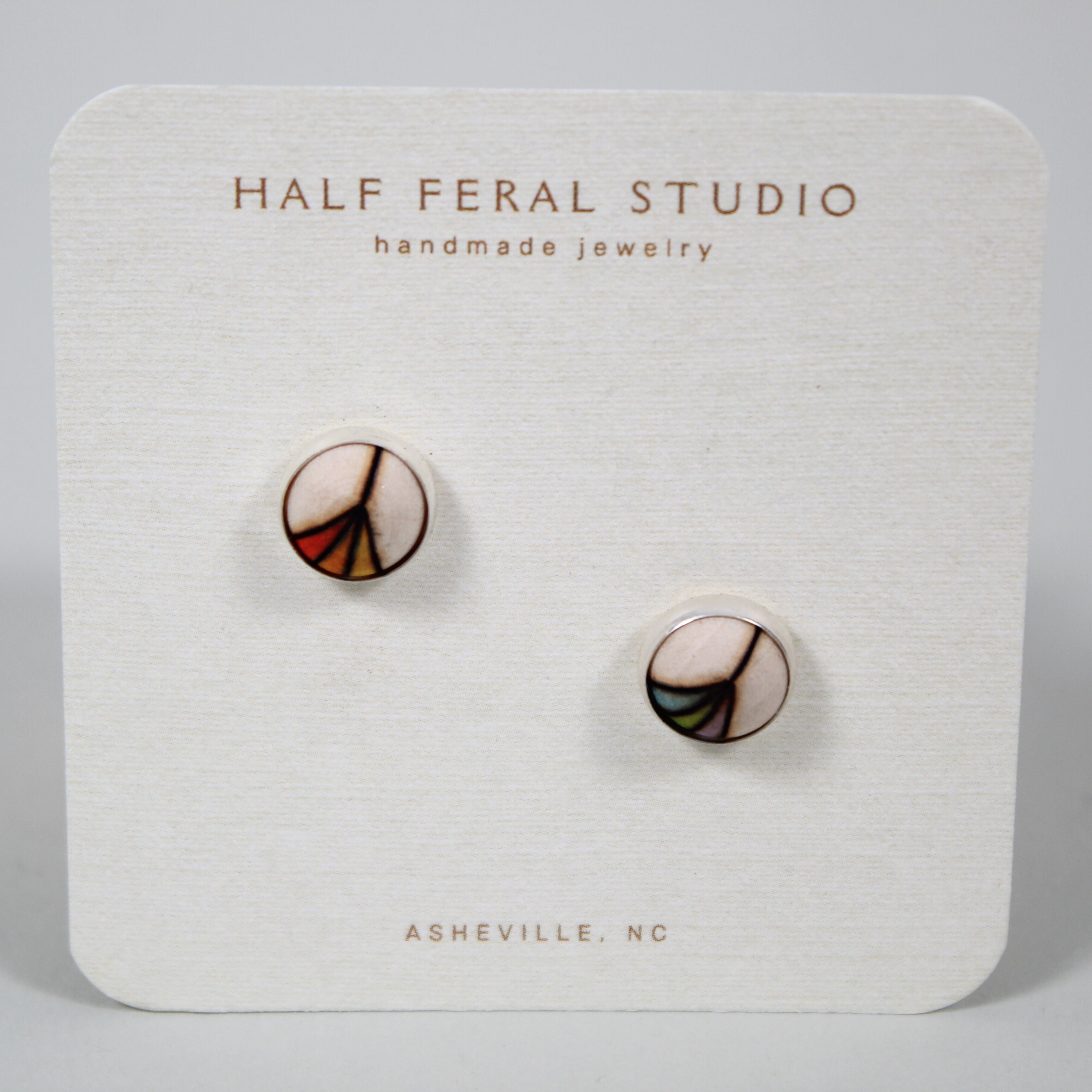 Rainbow Rays Stud Earrings