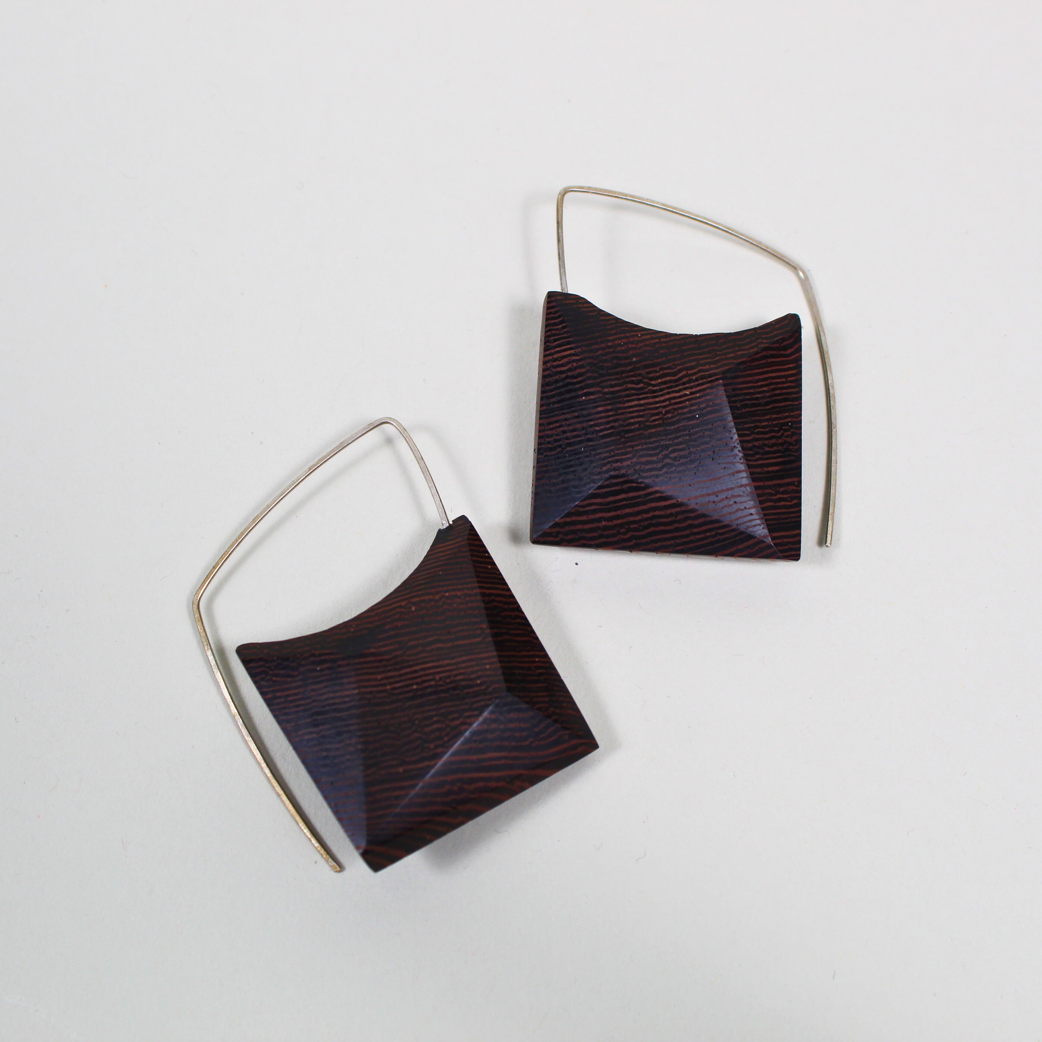 Wenge Geo Wings Earrings