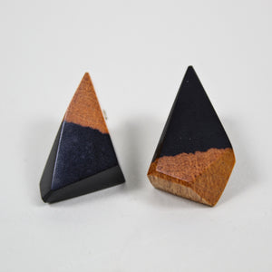 African Blackwood Stud Earrings