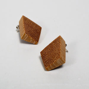 Lati Wood Stud Earrings