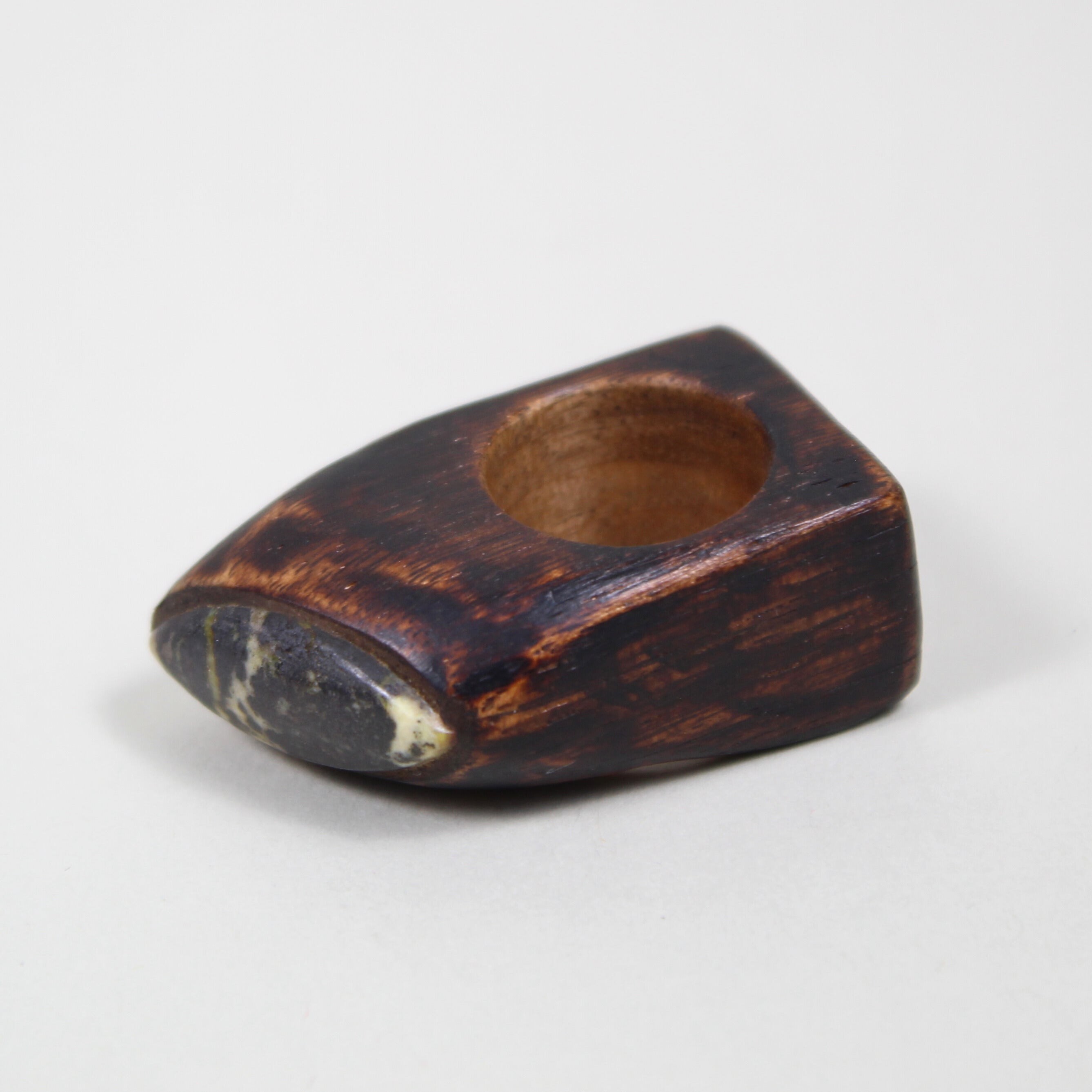 Alpa Sheth Studio Rectangle Wood & Stone Ring