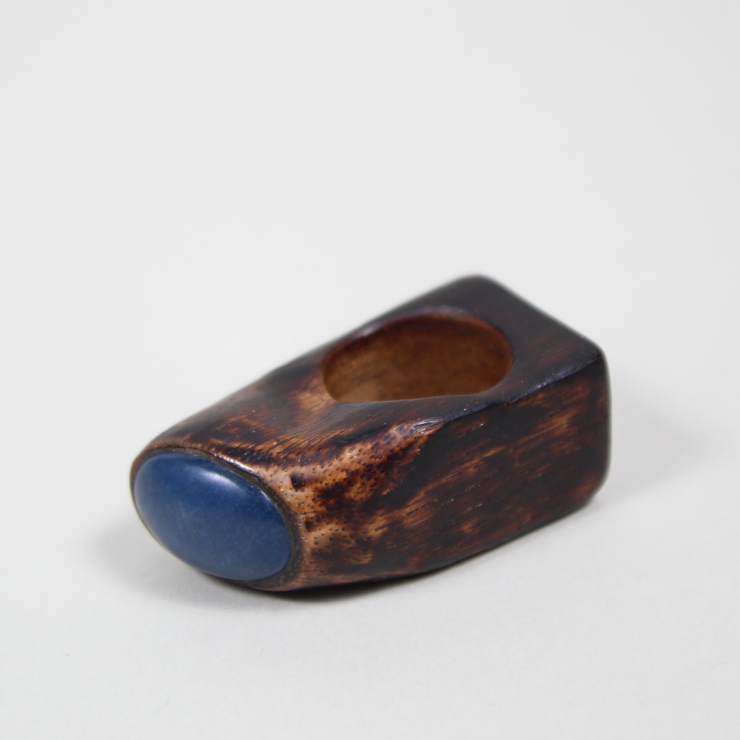 Alpa Sheth Studio Rectangle Wood & Stone Ring