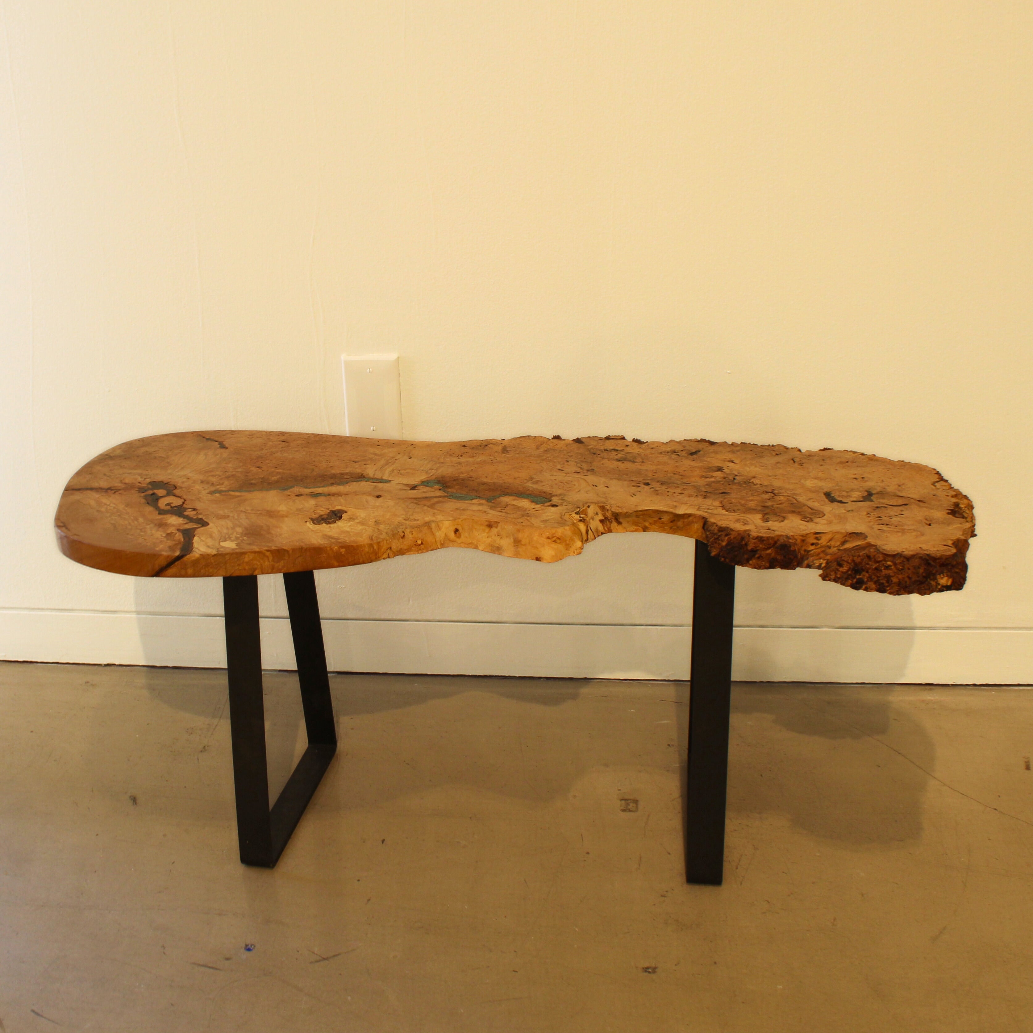 Maple Burl Cocktail Table