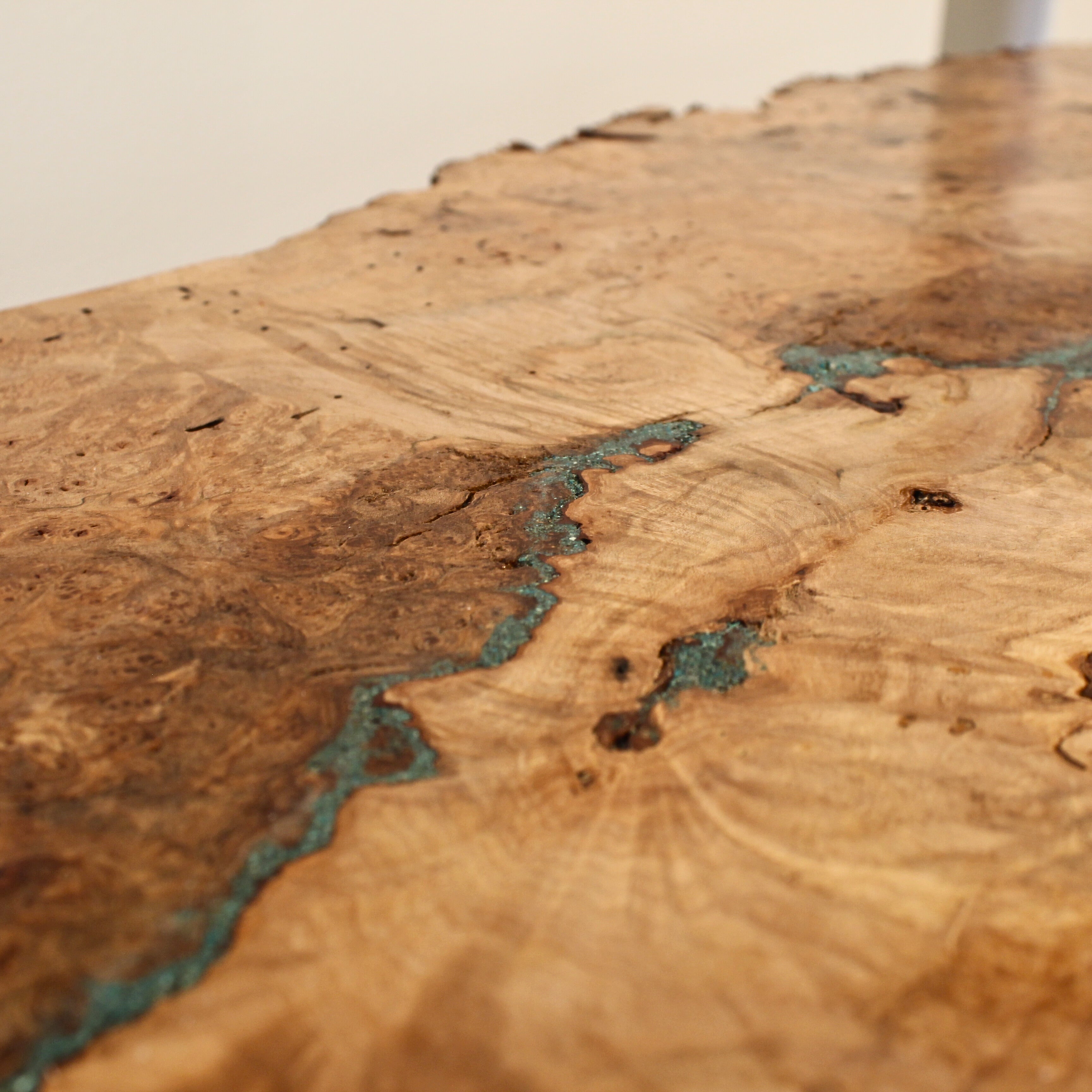 Maple Burl Cocktail Table