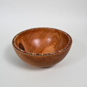 9.5" Colored Pencil Cherry Bowl