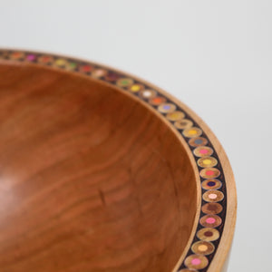 9.5" Colored Pencil Cherry Bowl