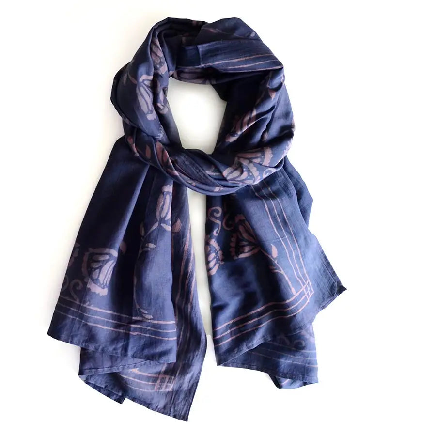 Block Print Large Scarf