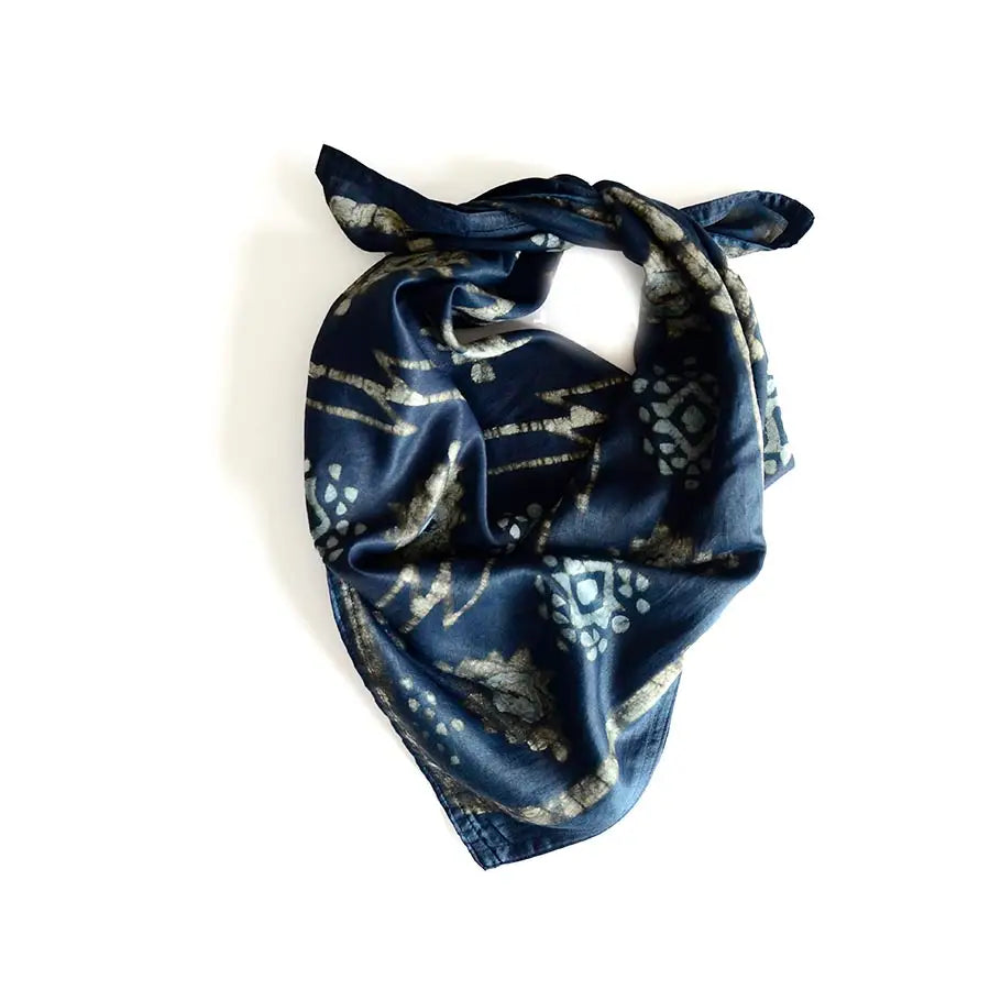 Block Print Bandana  - Square Scarf