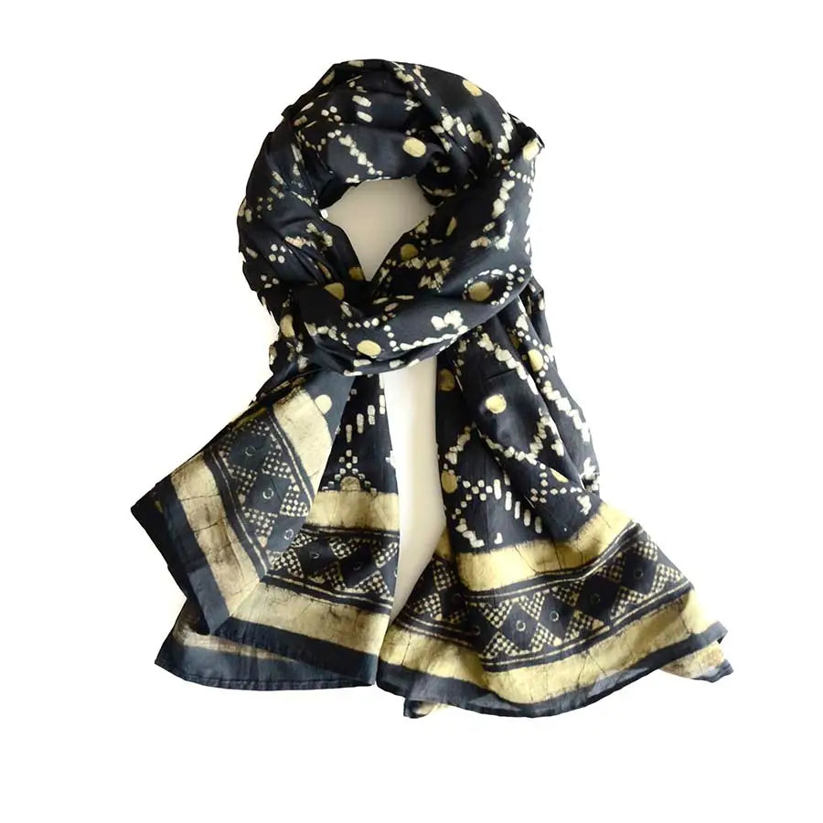 Block Print Large Scarf
