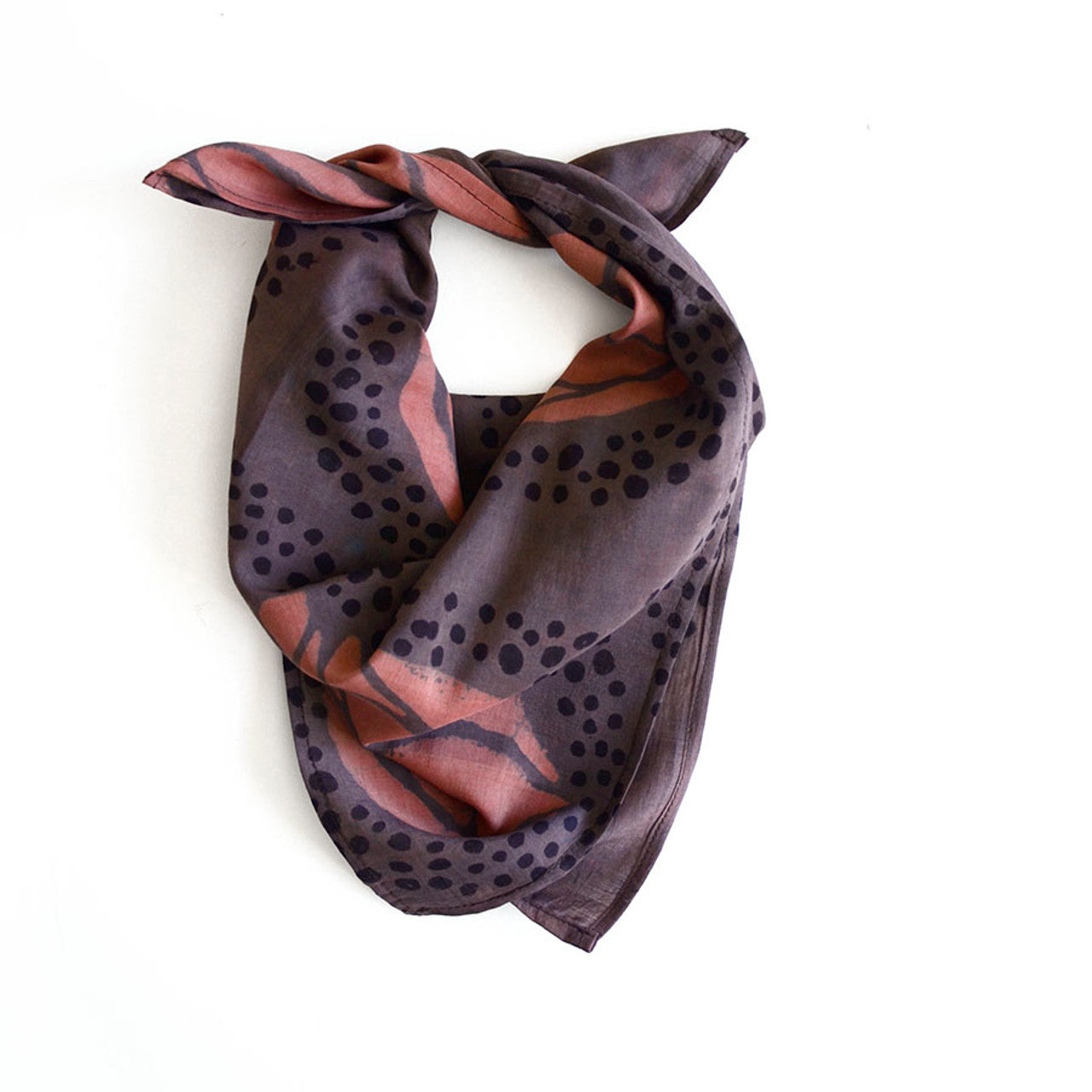 Block Print Bandana  - Square Scarf