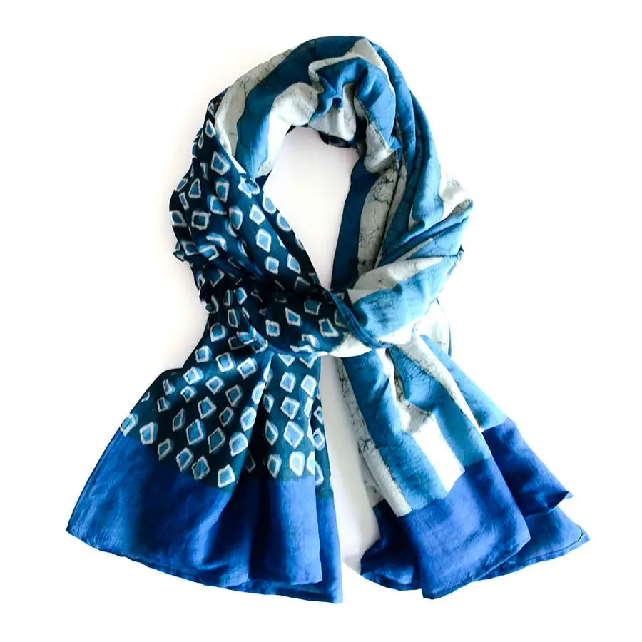 Block Print Large Scarf