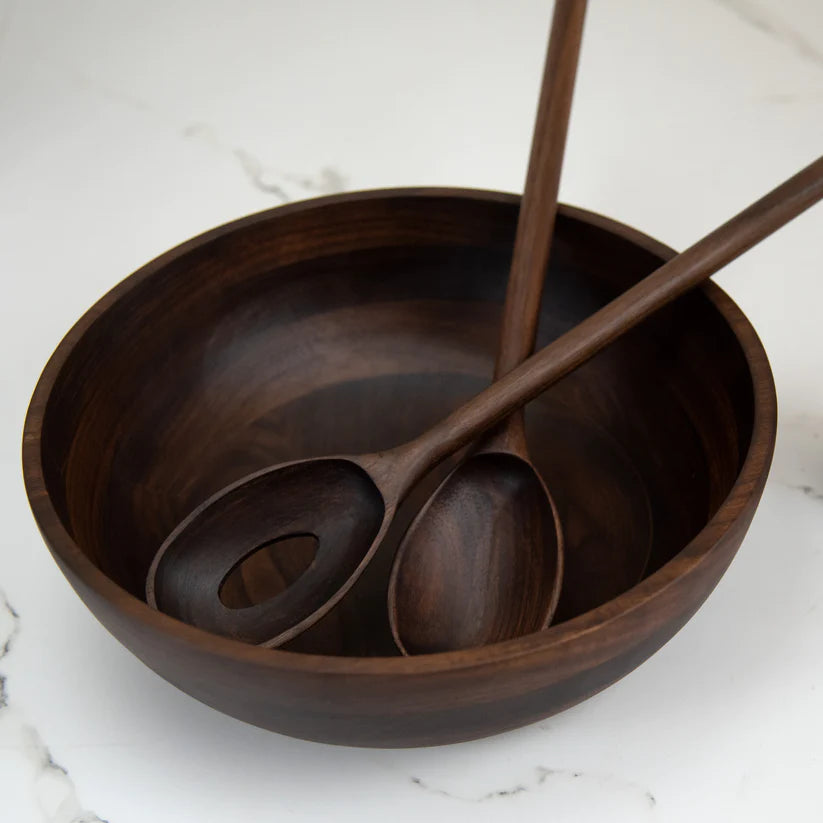 Walnut Bowl & Server Bundle