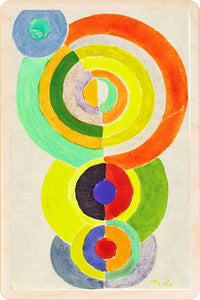 "Delaunay, Rhythm" Wooden Postcard