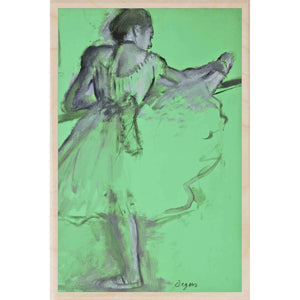 "Degas Study" Wooden Postcard