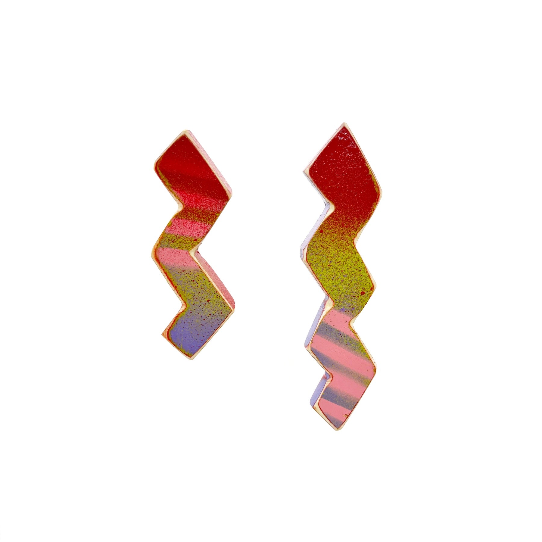 "Zig Zag, I Was Taking a Bath" Earrings