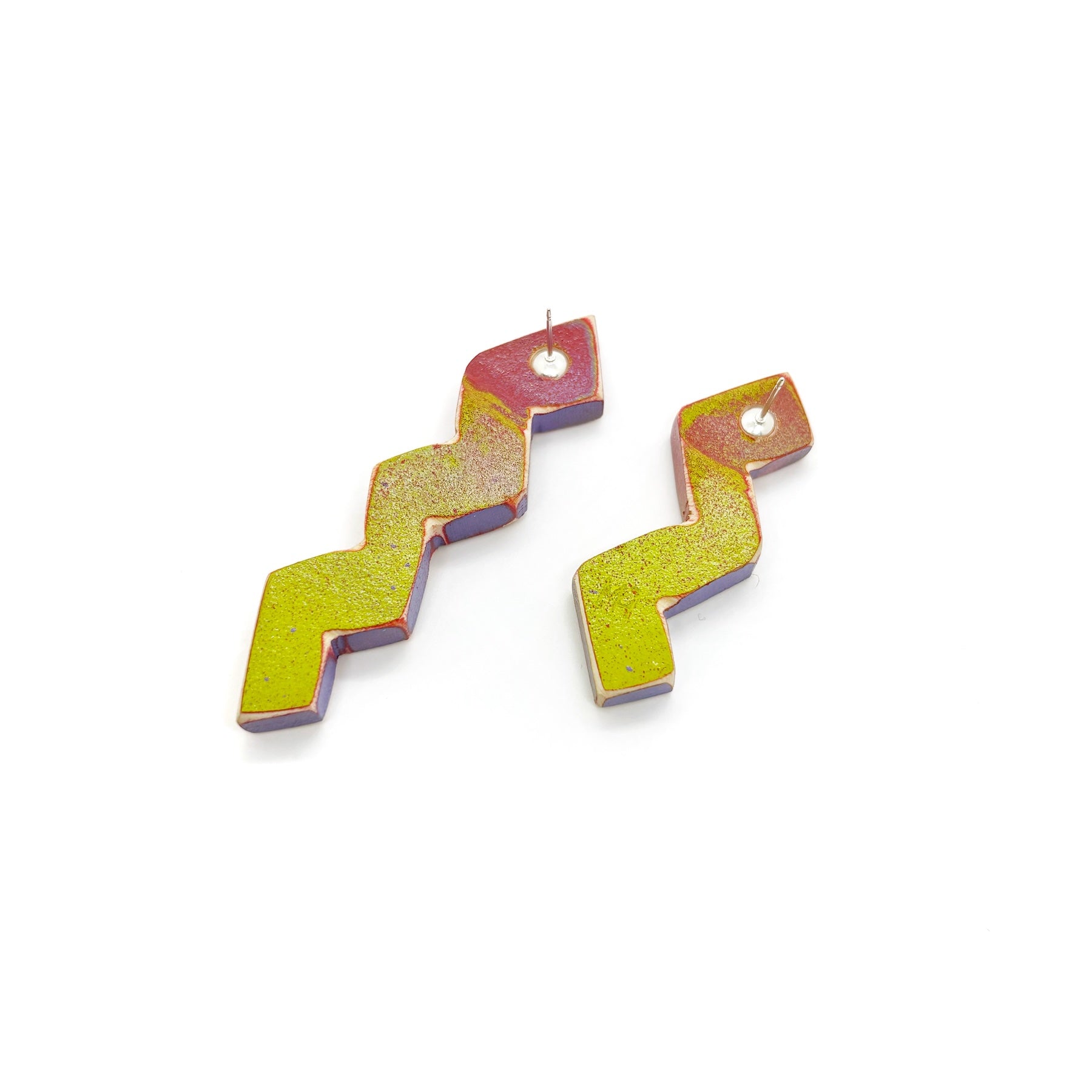 "Zig Zag, I Was Taking a Bath" Earrings