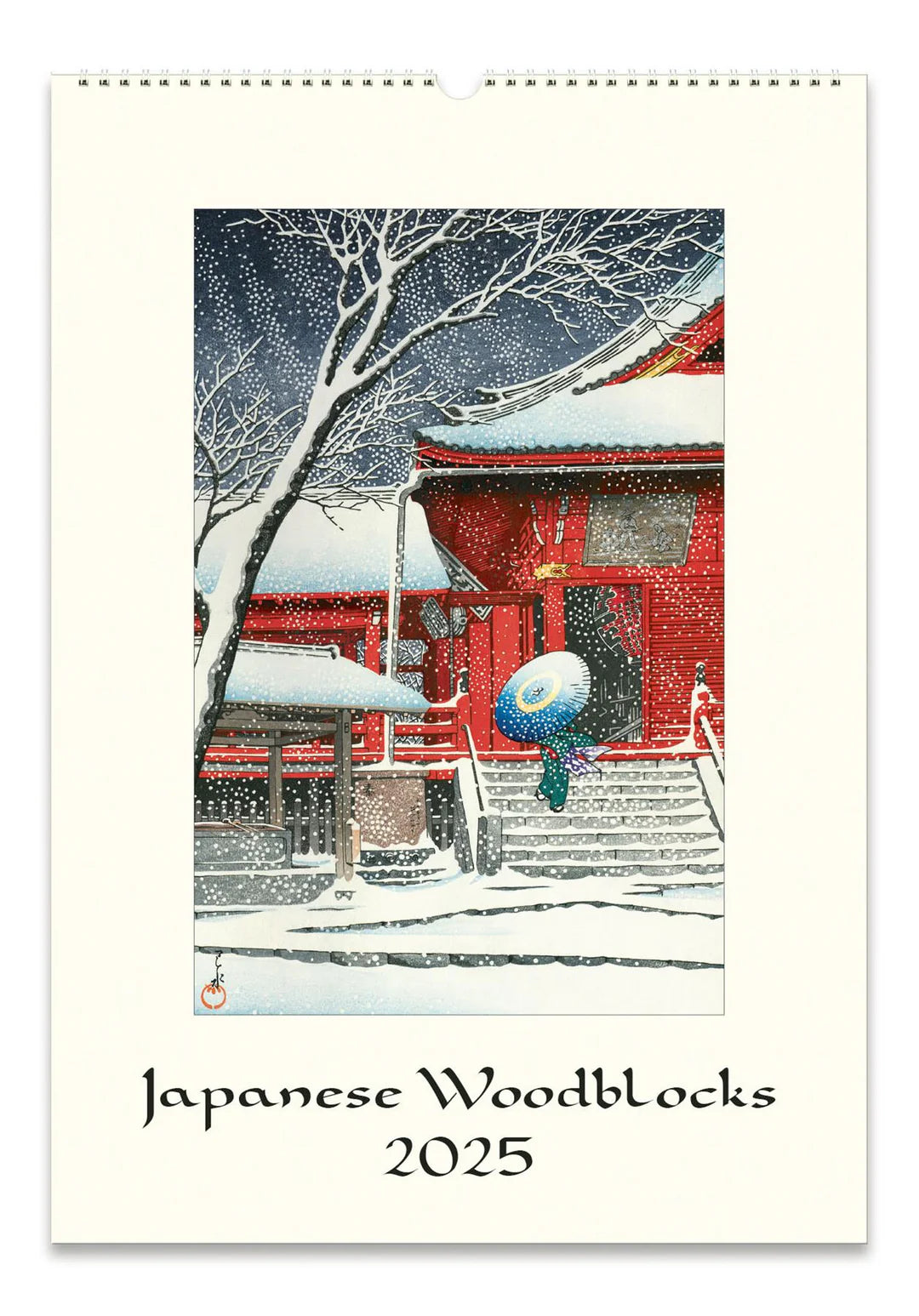 2025 Cavallini Japanese Woodblock Wall Calendar