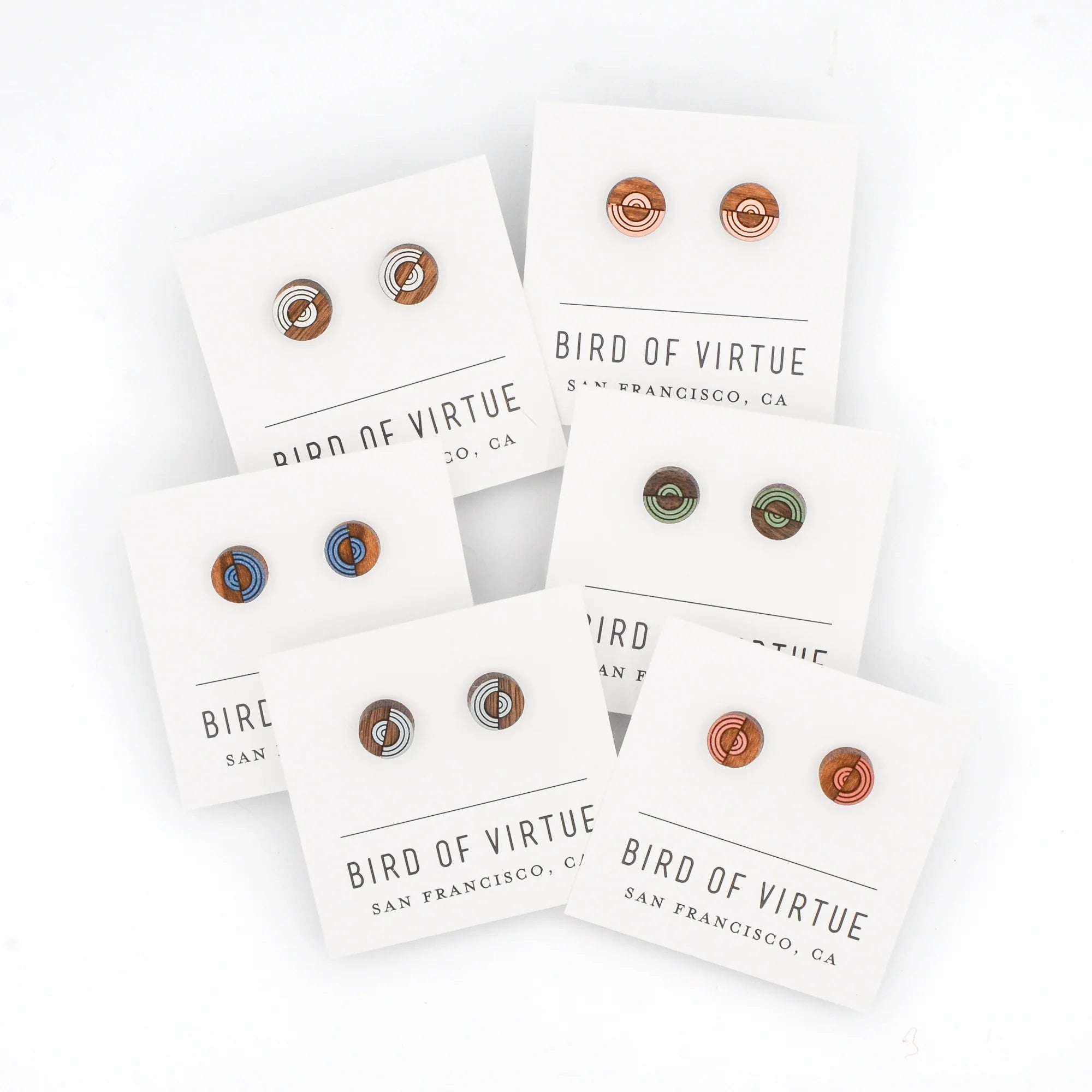 Circle Etch Stud Earrings