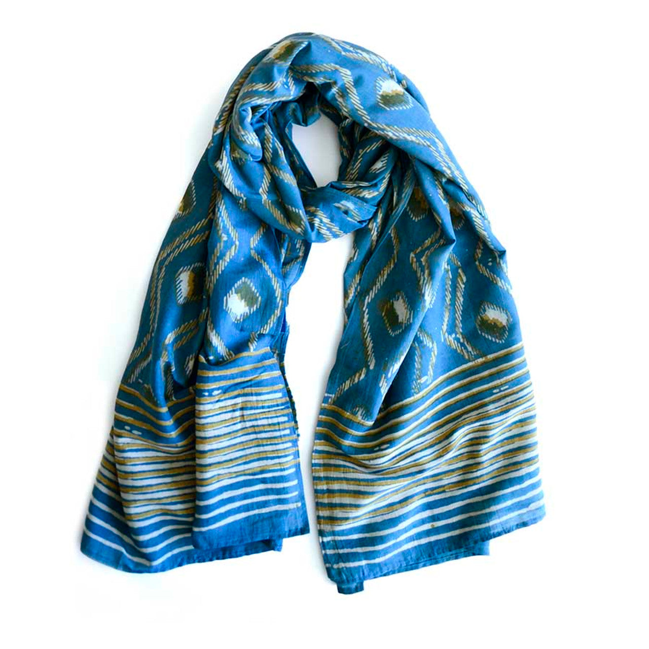 Block Print Large Scarf