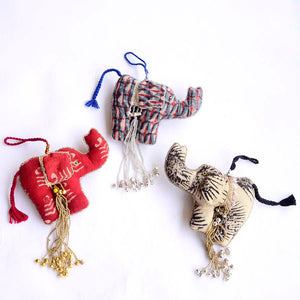 Cotton Elephant - Ornament