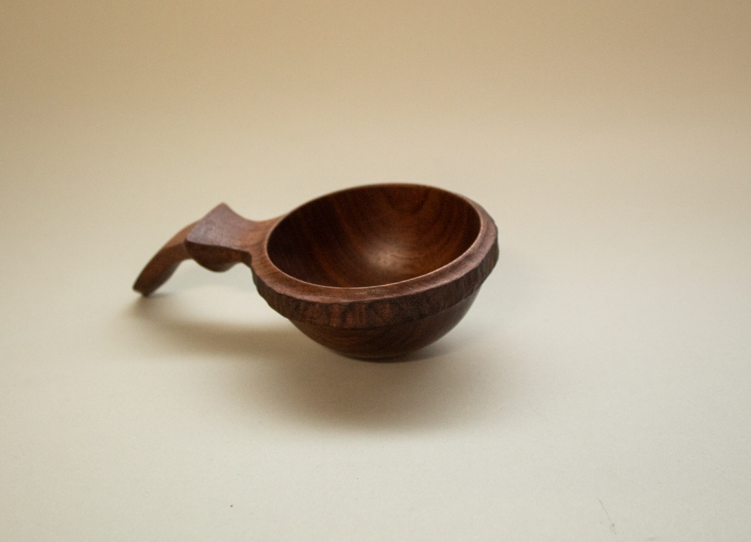 Scoop 3" Shallow Walnut