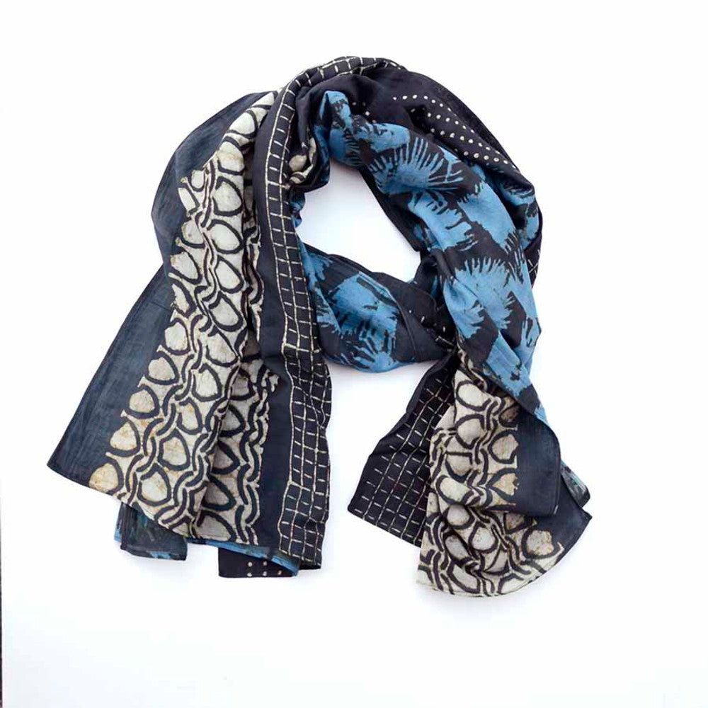 Block Print Large Scarf