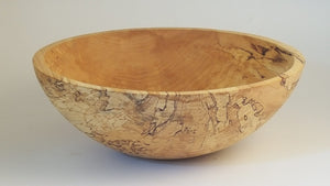 15" Spalted/Ambrosia Maple Round Bowl