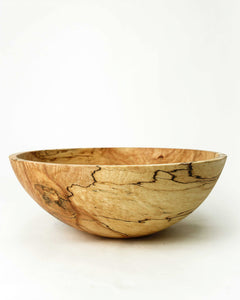 13" Spalted/Ambrosia Maple Round Bowl