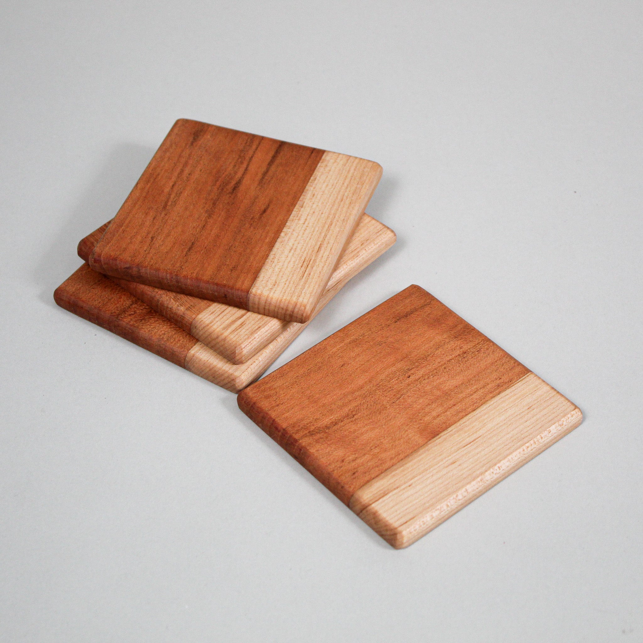 Cherry & Maple Wood Coasters