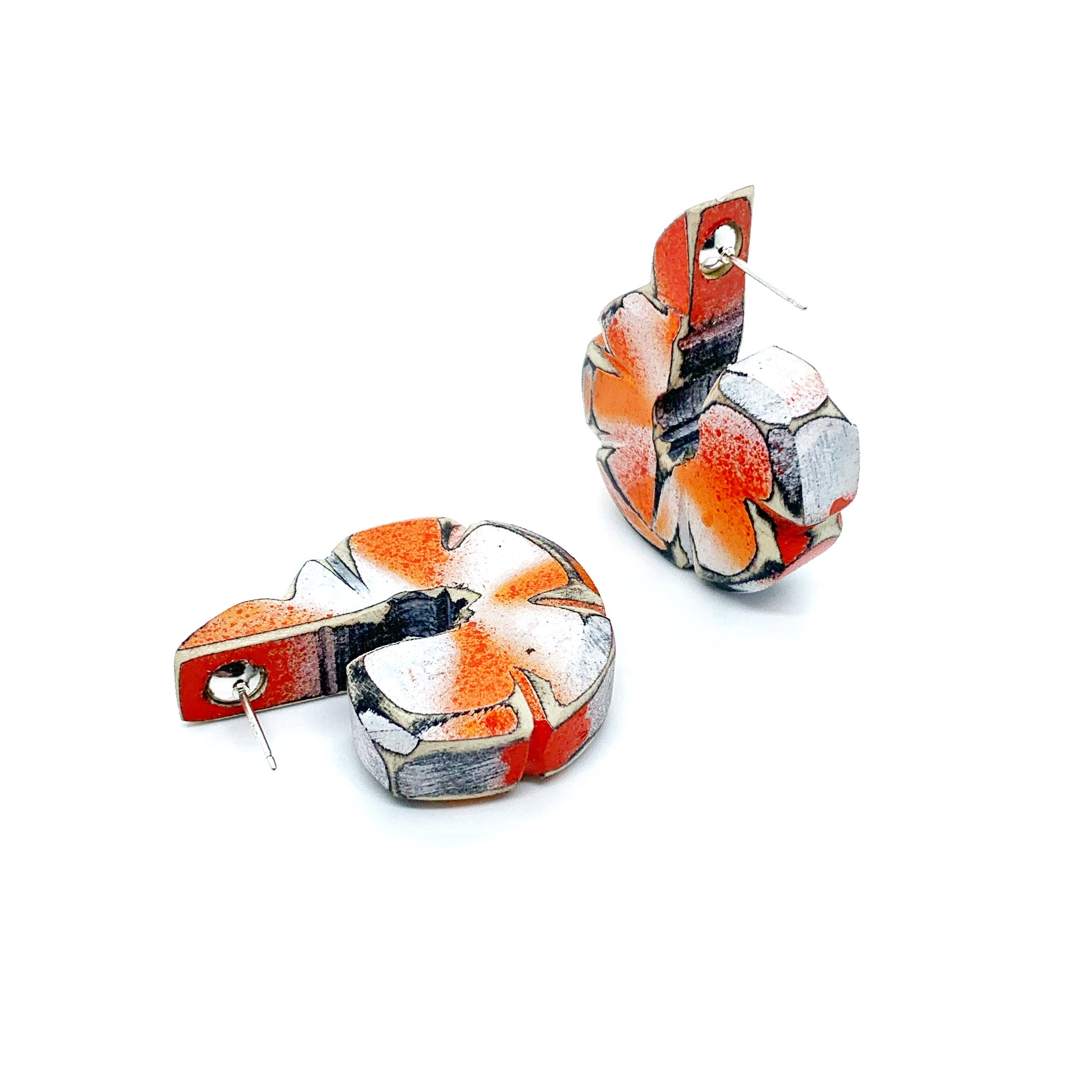 "Cocktail Shrimp" Earrings