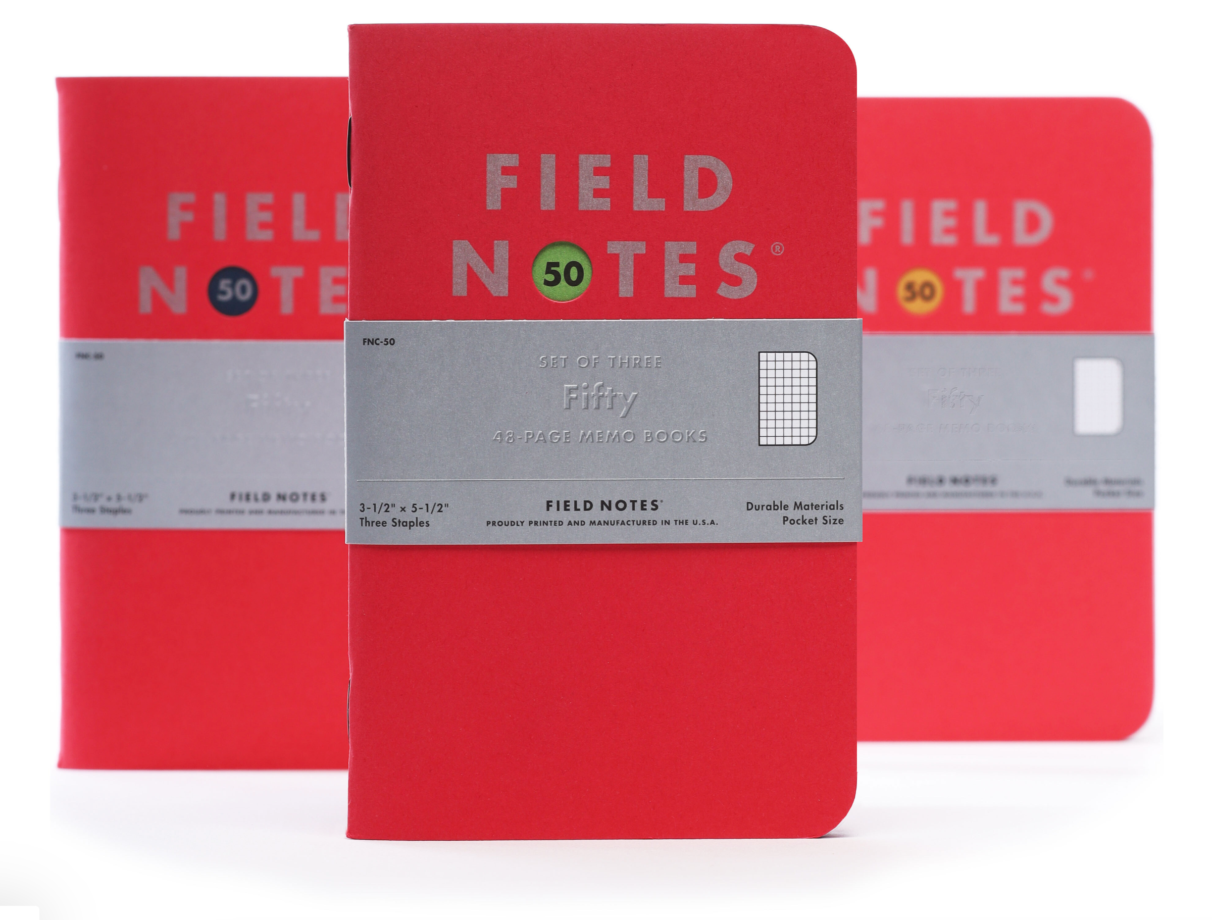 Field Notes 50 Memo Book 3-Pack