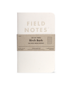 Field Notes Birch Bark white Memo Book 3-Pack
