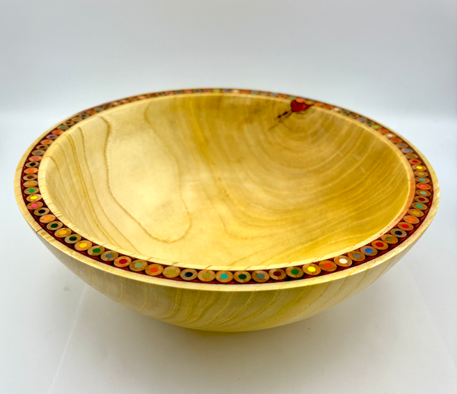 9.5" Colored Pencil Bowl