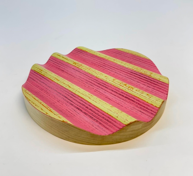 Small Wavy Pink/Yellow Tray - Peter Park