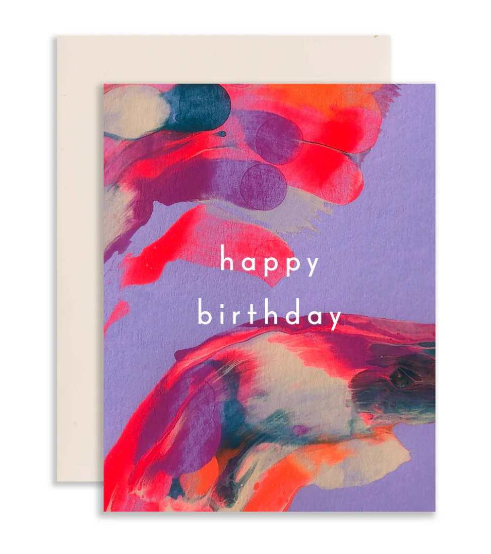 Orchid Birthday Card