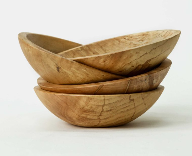 18" Ambrosia Maple Round Bowl