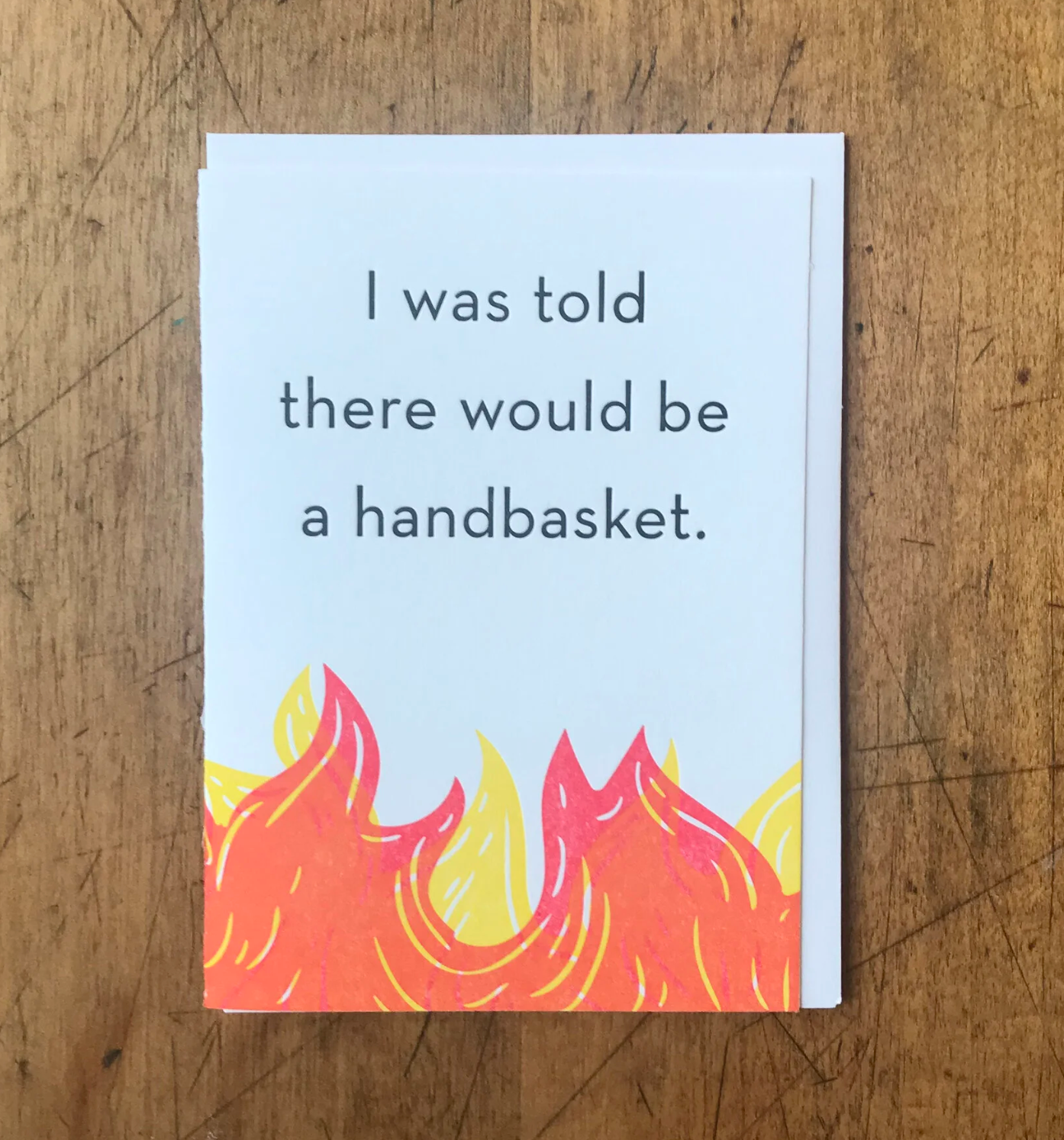 Hell in a Handbasket Greeting Card