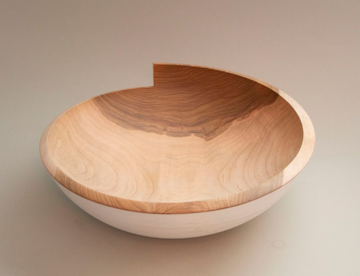 White Bowl with Step Rim