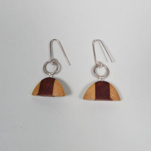 Alpa Sheth Studio Cedar Half Circle Stripe Earrings