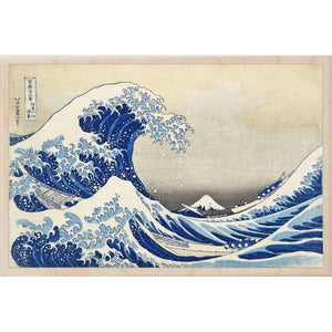 "Hokusai, Great Wave" Wooden Postcard