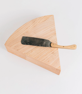 Cheese Block with Hand-Forged Knife